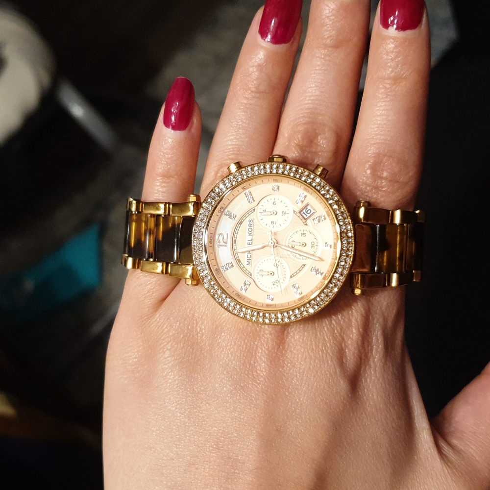 Michael Kors ladies Parker Chronograph Watch, MK5538 Water Resistant